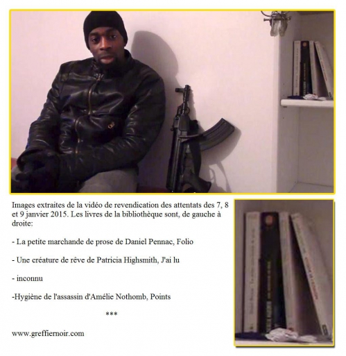 Charlie Hebdo video revendication coulibaly highsmith pennac nothomb creature reve.jpg