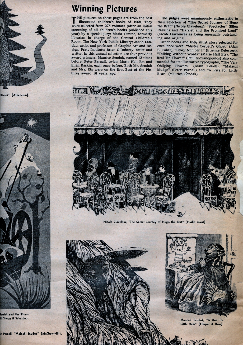 Page 1 du Prix du New York Times Novembre 68