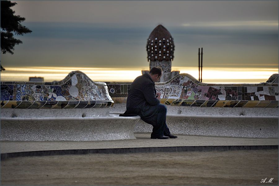 l'homme au téléphone