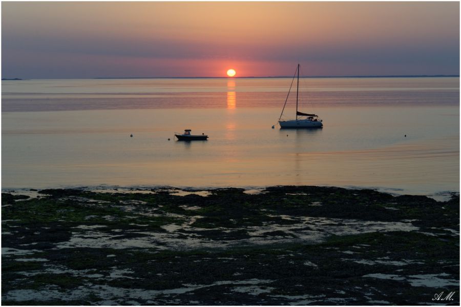 Coucher de soleil à Piriac (la Turballe)²