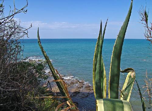 A l'ouest de Cefalu (vue sur mer)