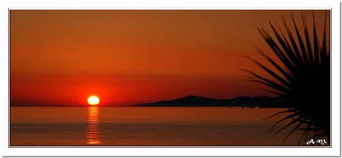 Couché de soleil sur Calcatoggio