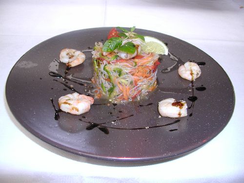 Salade de scampis thai