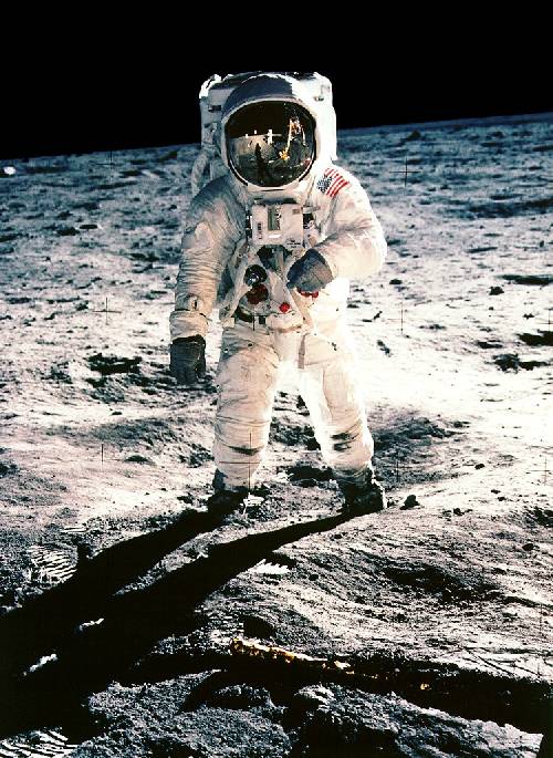 Aldrin le premier homme qui a marché sur la Lune