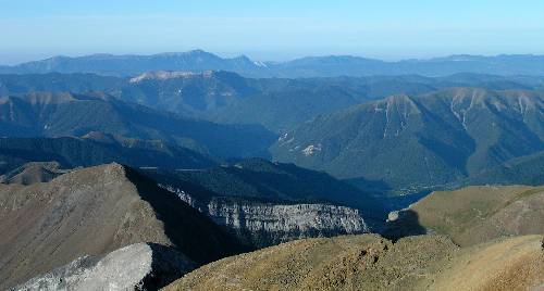 vue depuis le sommet coté espagnol