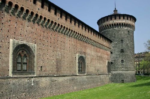 Milan Castello Sforzesco, tour est.