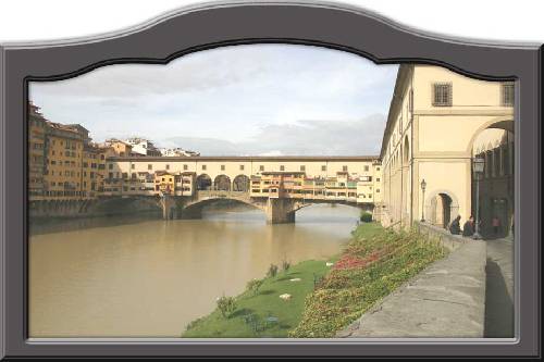 Le célèbre Ponte Vecchio sur l'Arno