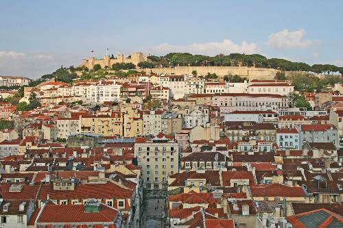 Panorama sur la colline du château São Jorge