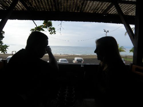 Aminata et tartaupomm à Manzanillo, Costa Rica