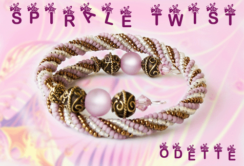 # N 6  Spirale Twist Vanille Fraise