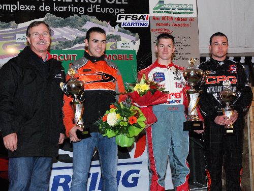 Le podium N125 (Coupe de France Long Circuit / Lyon 2007 / Photo André Prat)
