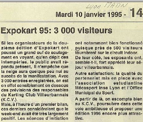 Expokart 1995 / Photo AsK Villeurbanne