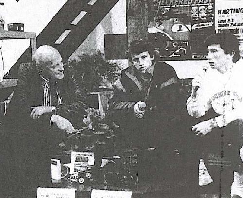 Les interviews du salon (Expokart 1990 / Photo AsK Villeurbanne)