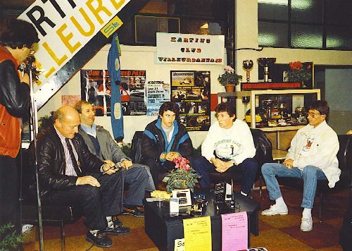 Les interviews su salon (Expokart 1987 / Photo AsK Villeurbanne)