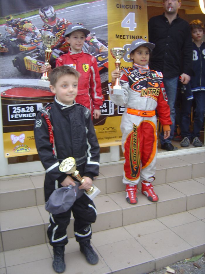 Le  podium Minikart (Régional-Séries 2012 / La Roche-de-Glun)
