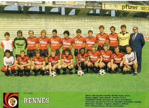 Equipe du stade rennais 83/84