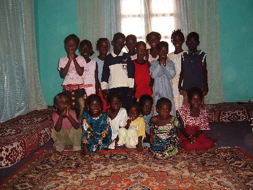 Enfants de l'Ecole maternelle Mody Hamady à NDiourbel à Rosso en Mauritanie