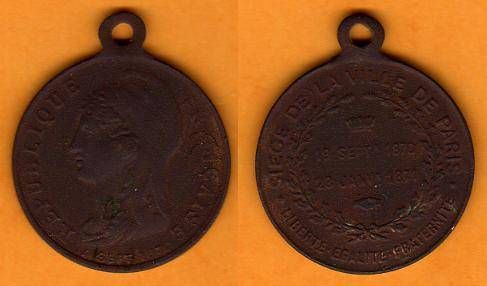Médaille du siège de Paris