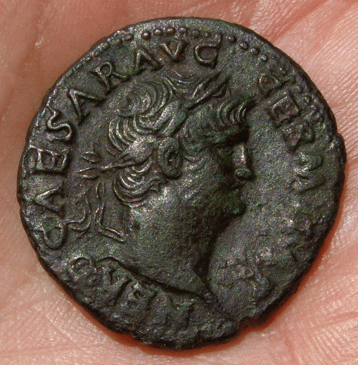 Monnaie Romaine Néron et son temple
