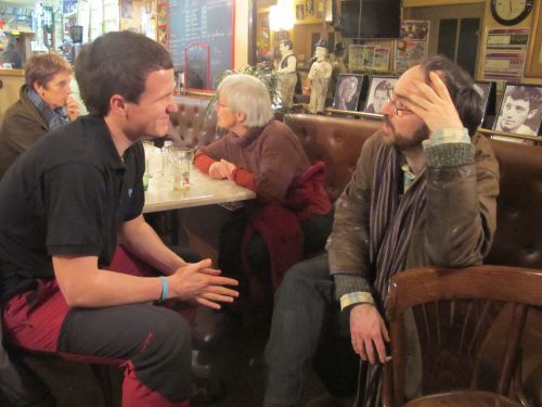 Aitor  et  Sébasstien Guillou au Café du Ciné