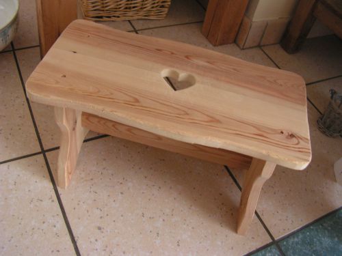 Mini tabouret a coeur