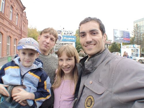 Novossibirsk - I met a biker and his family, he gave me adresses