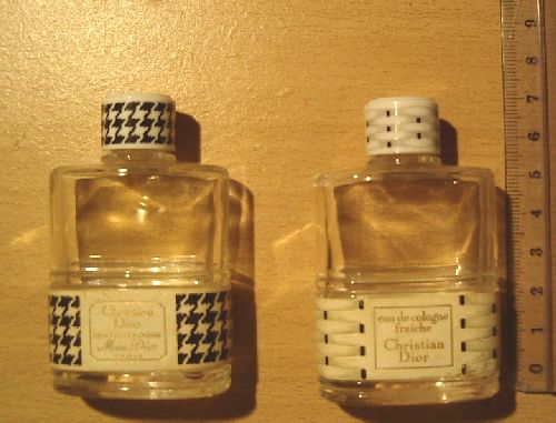 EAU DE COLOGNE FRAICHE ET MISS DIOR * 2 ANCIENNES MINIATURES DE DIOR !