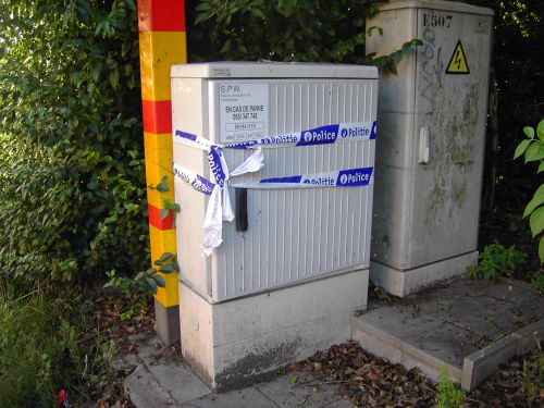 La photo de Walter VDB est bien explicite. Plus de danger, la police a pris les mesures nécessaires