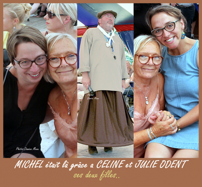 Céline et Julie avec leur amie Françoise et bien sur Michel...