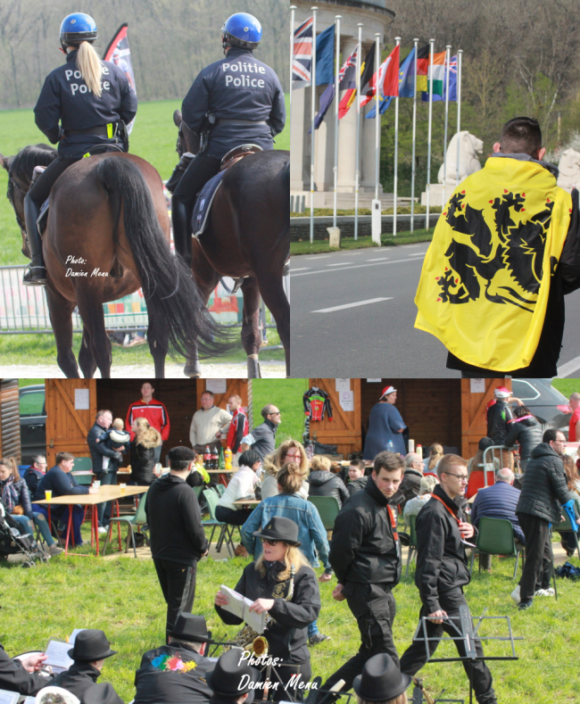 Quelle est la queue de cheval la plus jolie ? Un drapeau jaune pas courant dans le secteur. La disette en attendant le passage des coureurs..