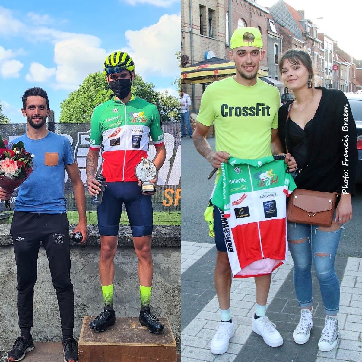 Enzo Marescaux  a savouré hier samedi sa première victoire en compagnie de son amie.