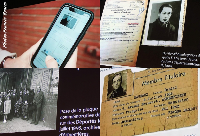 Grâce au QR Code vous pouvez entrer dans les archives de la ville et découvrir les 58 hommes et femmes victimes de l'occupant durant la seconde guerre mondiale.
