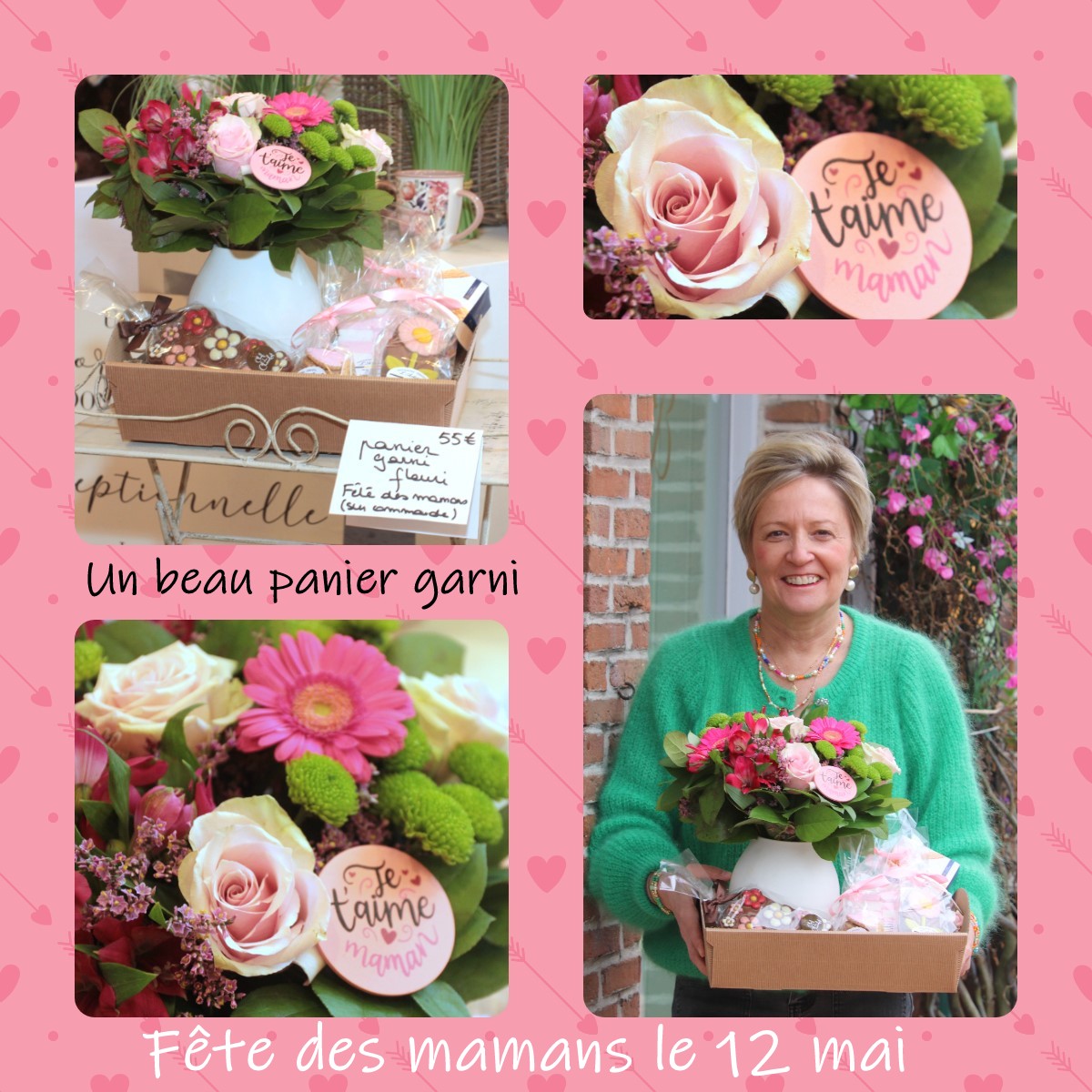 Pensez à réserver votre magnifique panier garni pour la fête des mamans belges(12 mai)