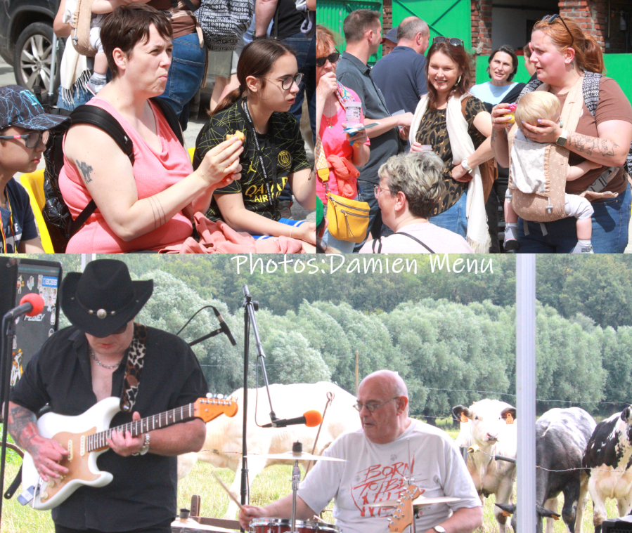 Du rock à la ferme Notredame, c'est vachement bien ! La balade gourmande toujours très populaire.  Une bonne dégustation en musique.