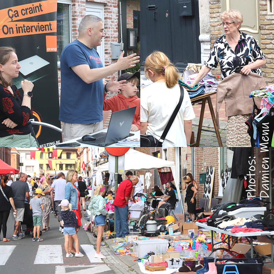 Bien des gens sont venus faire des affaires à la braderie du soleil du Bizet