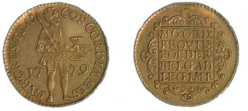 Monnaie : ducat d'or au chevalier, 1779, 3g49
