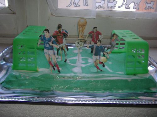 Gâteau terrain de foot