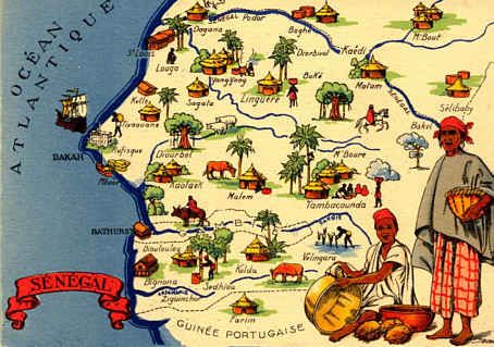 La réprésentation du Sénégal lors de la colonisation