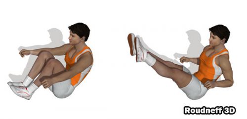Musculation des abdominaux avec l'exercice du rameur