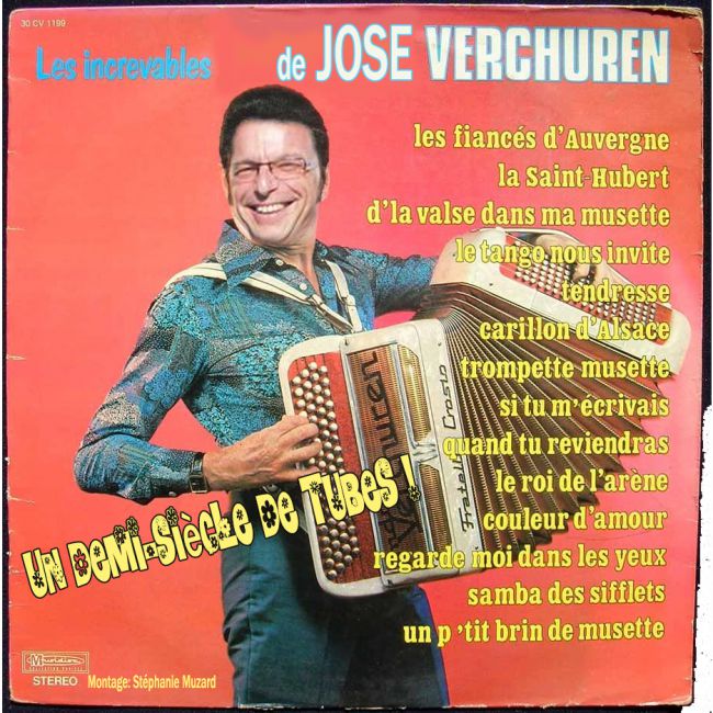 Cadeau fausse pochette de disque vinyl pour José Louyot