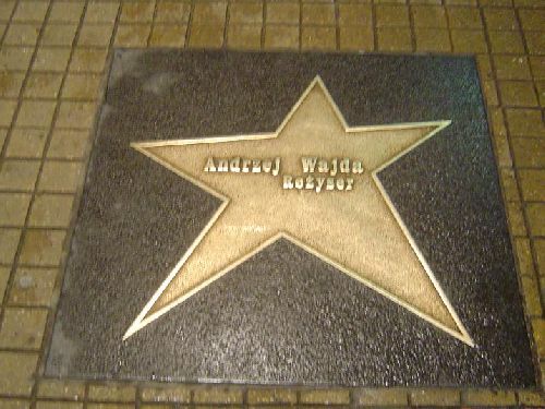 l'étoile d'Andrzej Wajda à Lodz, sa ville natale