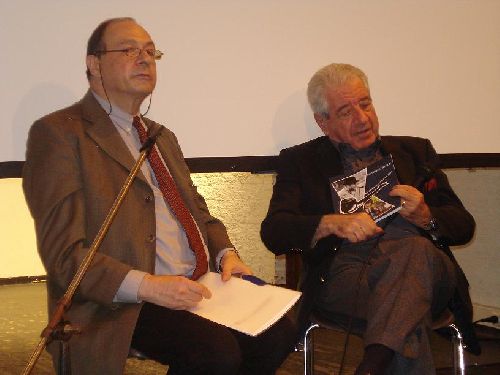 Jean-Baptiste Baronian, Jacques De Decker, John Simenon (photo : Michel Schepens)