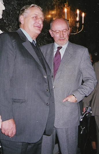 2003 : Maigret - Bruno Cremer à l'Académie en compagnie de Jacques De Decker
