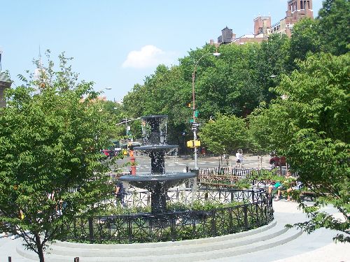 Jolie fontaine à proximité de Ground zero (ex Twins tower)