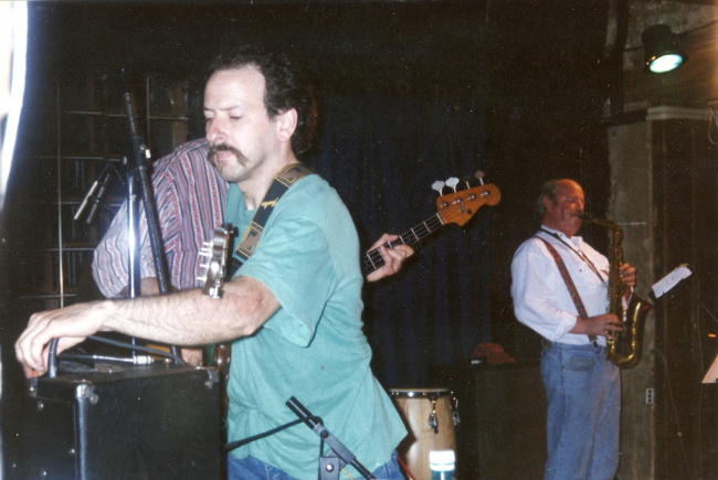 Avec Elton Dean en 94 à l'Ouest de la Grosne, lieu mythique aujourd'hui hélas fermé