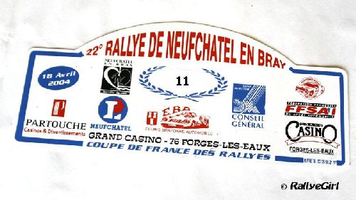 Plaque Neufchâtel 2004