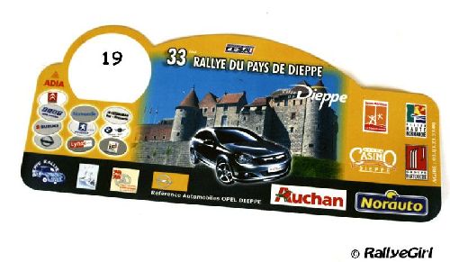 Plaque Dieppe 2005 par Rallyegirl