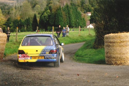 Clio Groupe A (Rallye de Beuzeville 2005) de David Hecquet (copilote) de Fred Morel