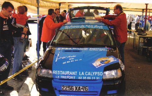 Clio Rallye Tréport 2005 (les vérifs)