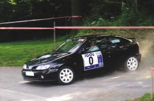Mégane en ouvreur au Rallye Val d\' Ancre 2006 (copilote JB-BARDOUX)